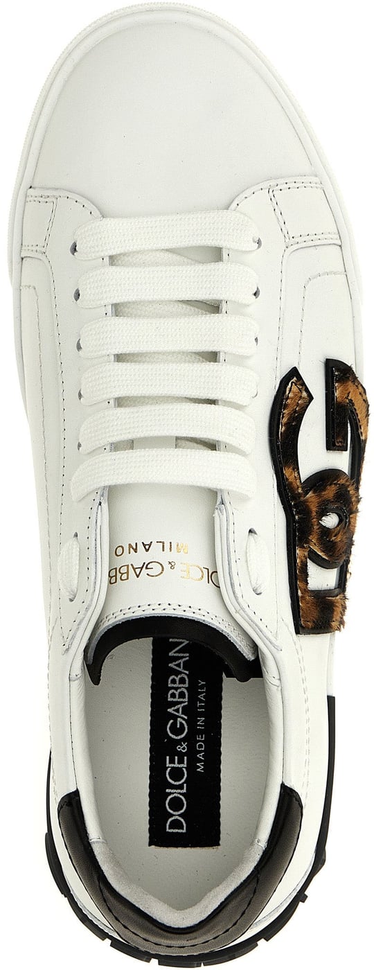 Dolce & Gabbana Multicolor Calfskin Low Top Sneakers