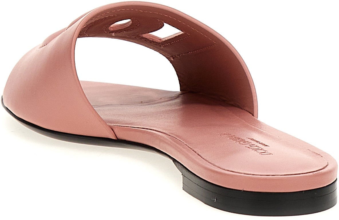 Dolce & Gabbana Multicolor Calfskin Slides