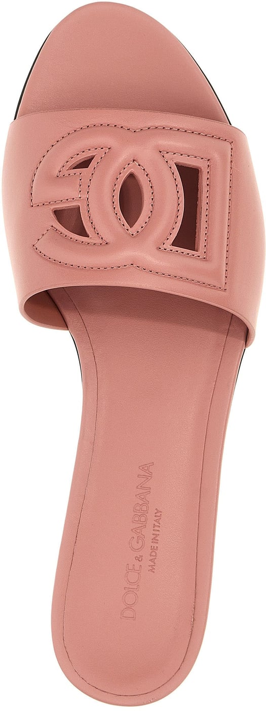 Dolce & Gabbana Multicolor Calfskin Slides