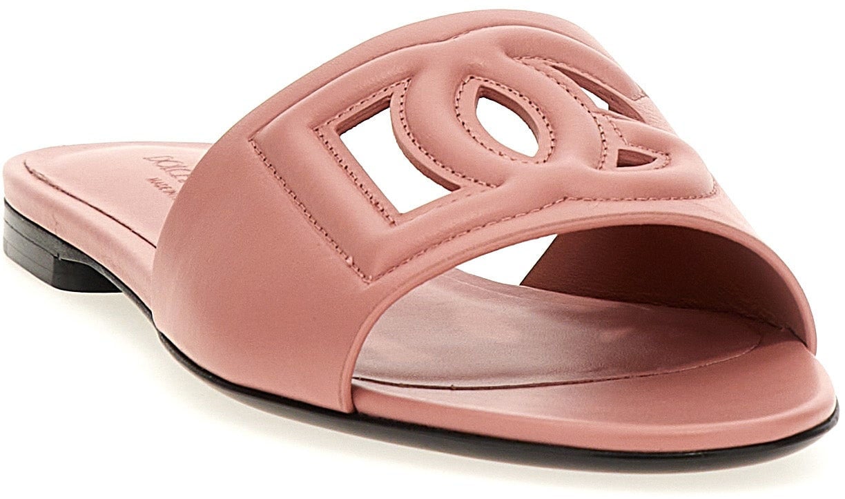 Dolce & Gabbana Multicolor Calfskin Slides
