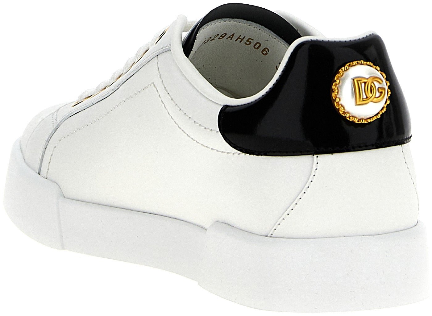Dolce & Gabbana Bicolor Calfskin Low Top Sneakers