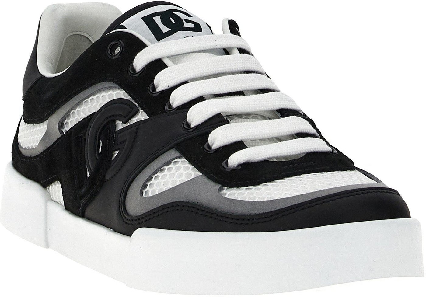 Dolce & Gabbana Bicolor Calfskin Sneakers