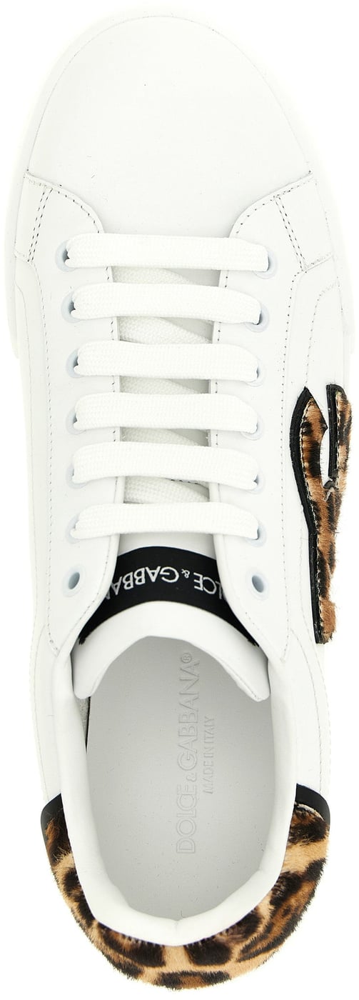 Dolce & Gabbana Brown Calfskin Low Top Sneakers