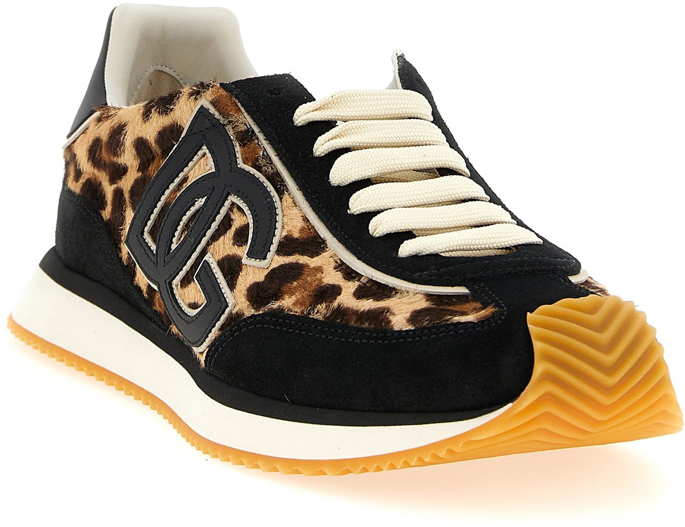 Dolce & Gabbana Multicolor Calfskin Low Top Sneakers