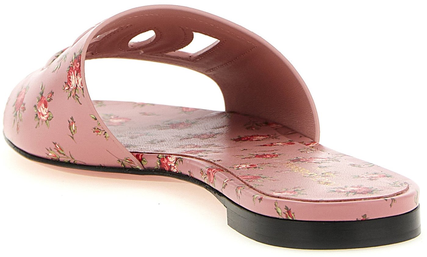 Dolce & Gabbana Multicolor Calfskin Slides