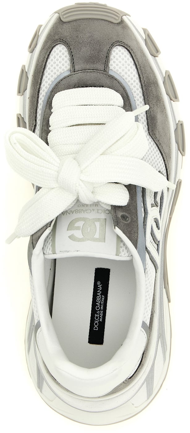 Dolce & Gabbana Gray Polyester Athletic Sneakers