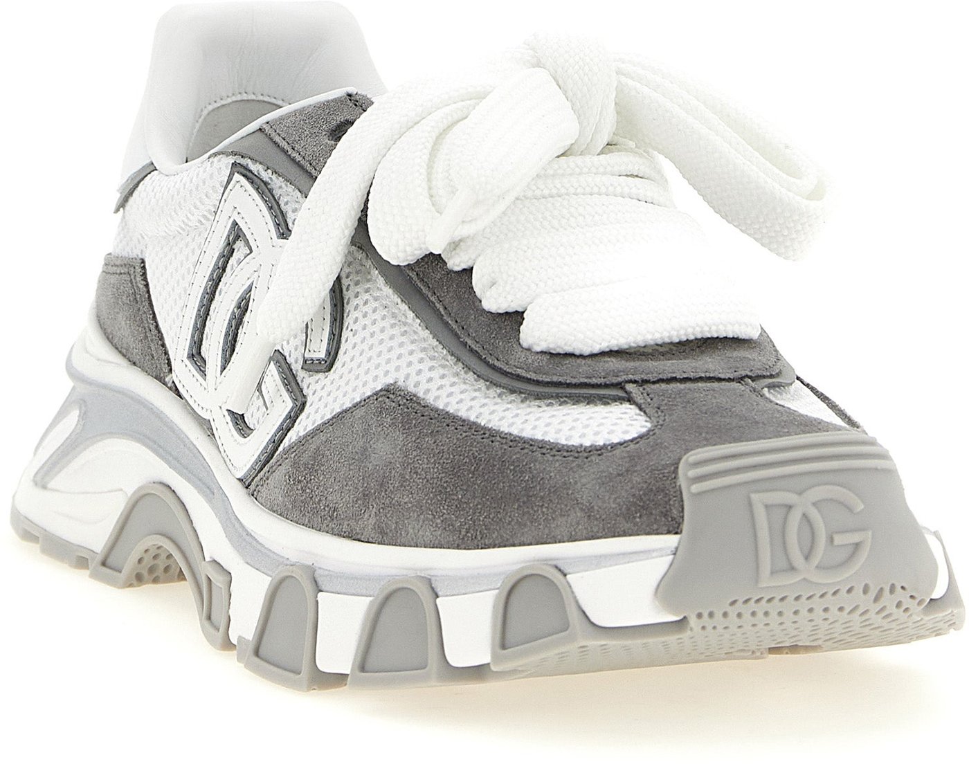 Dolce & Gabbana Gray Polyester Athletic Sneakers
