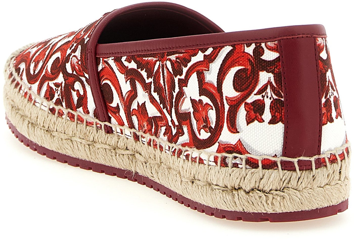 Dolce & Gabbana Red Cotton Espadrilles