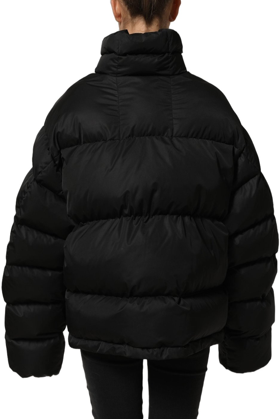 Dolce & Gabbana Black DGVIB3 Embroidered Padded Puffer Jacket
