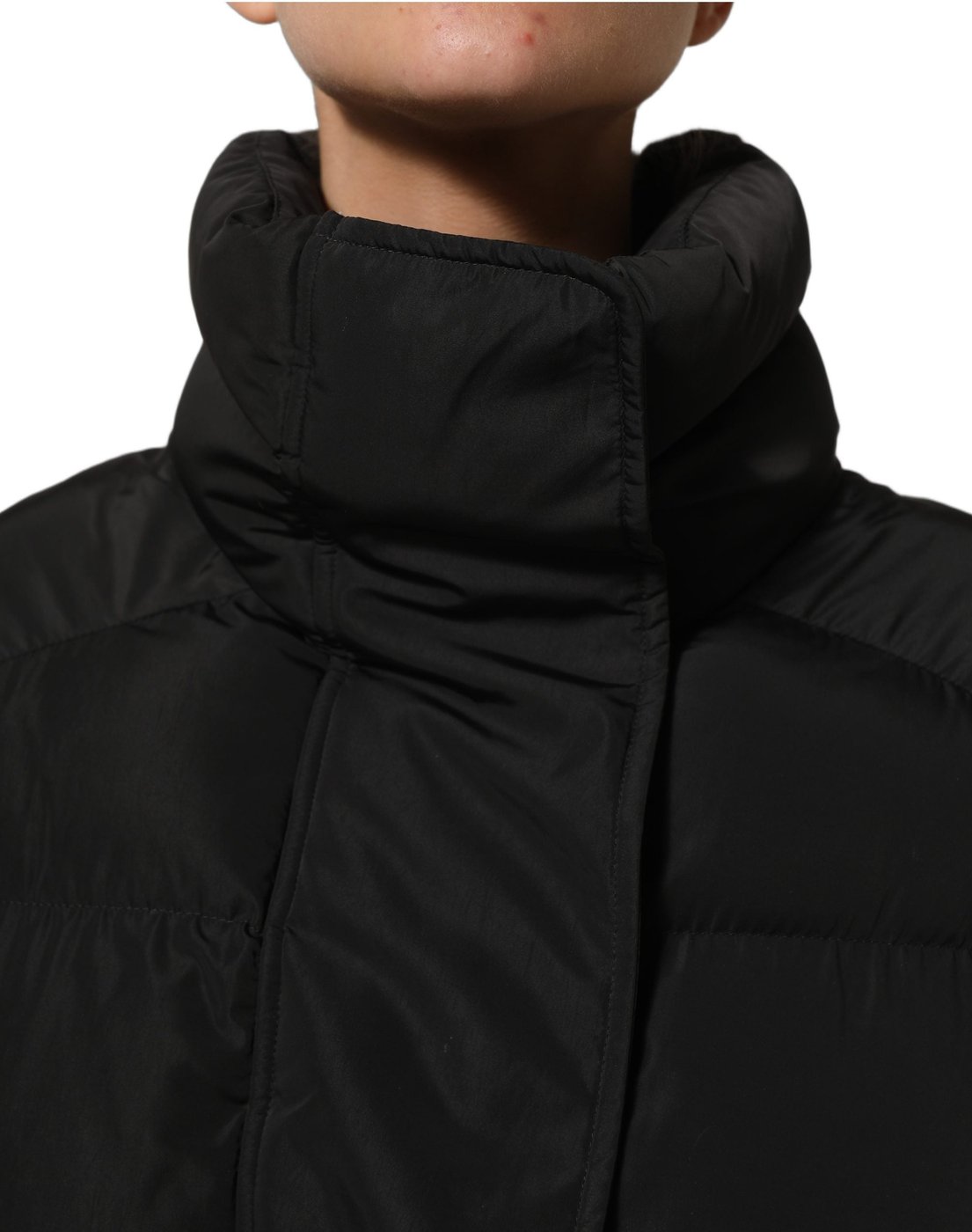 Dolce & Gabbana Black Polyester Sleeveless Padded Men Puffer Jacket