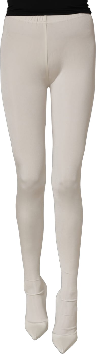 Dolce & Gabbana White High Heels Pumps Jersey Tights Shoes