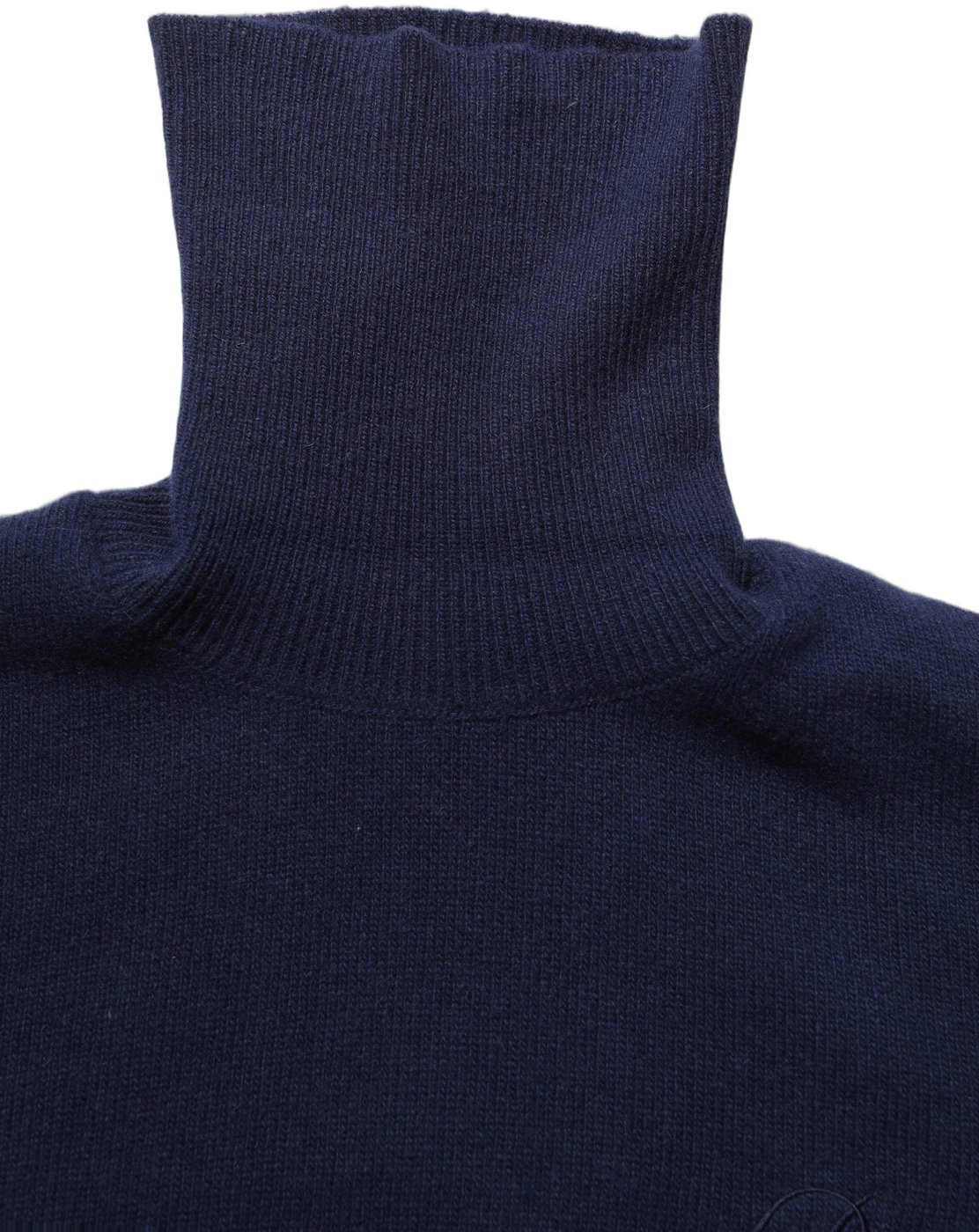 Dolce & Gabbana Blue Wool Knit Turtleneck Pullover Sweater