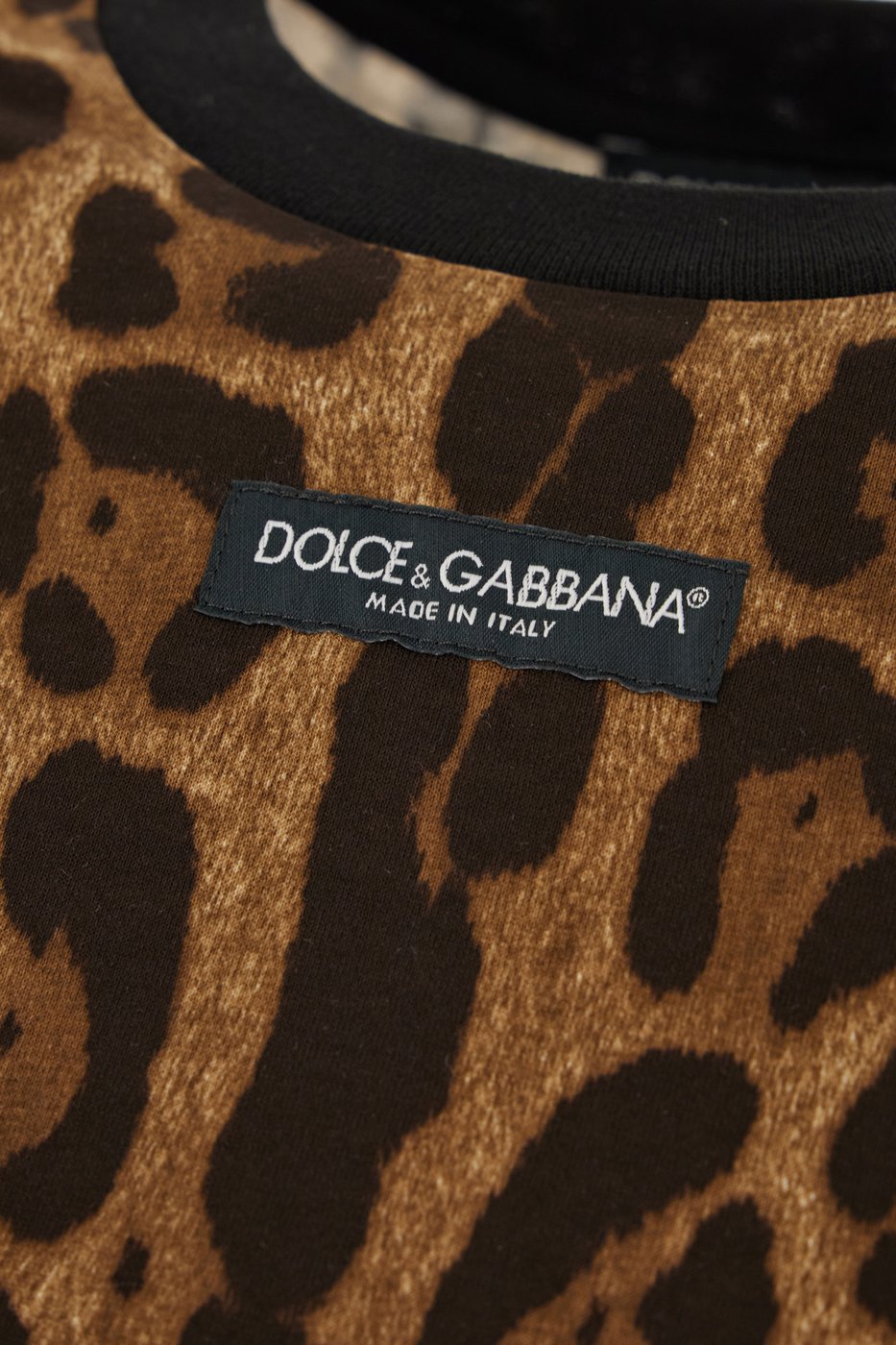 Dolce & Gabbana Printed cotton crop T-shirt