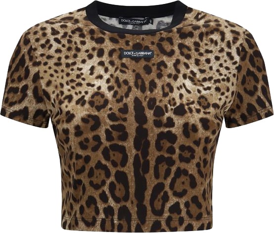 Dolce & Gabbana Beige Cotton T-Shirt