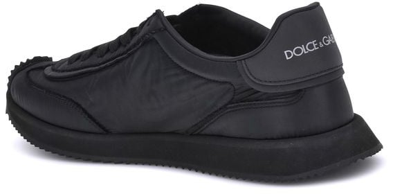 Dolce & Gabbana Black Fabric Athletic Sneakers