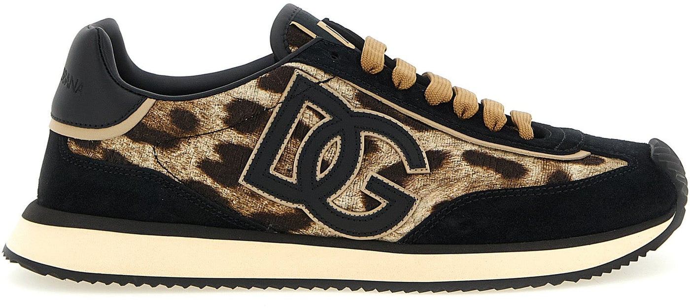Dolce & Gabbana Multicolor Cotton Low Top Sneakers