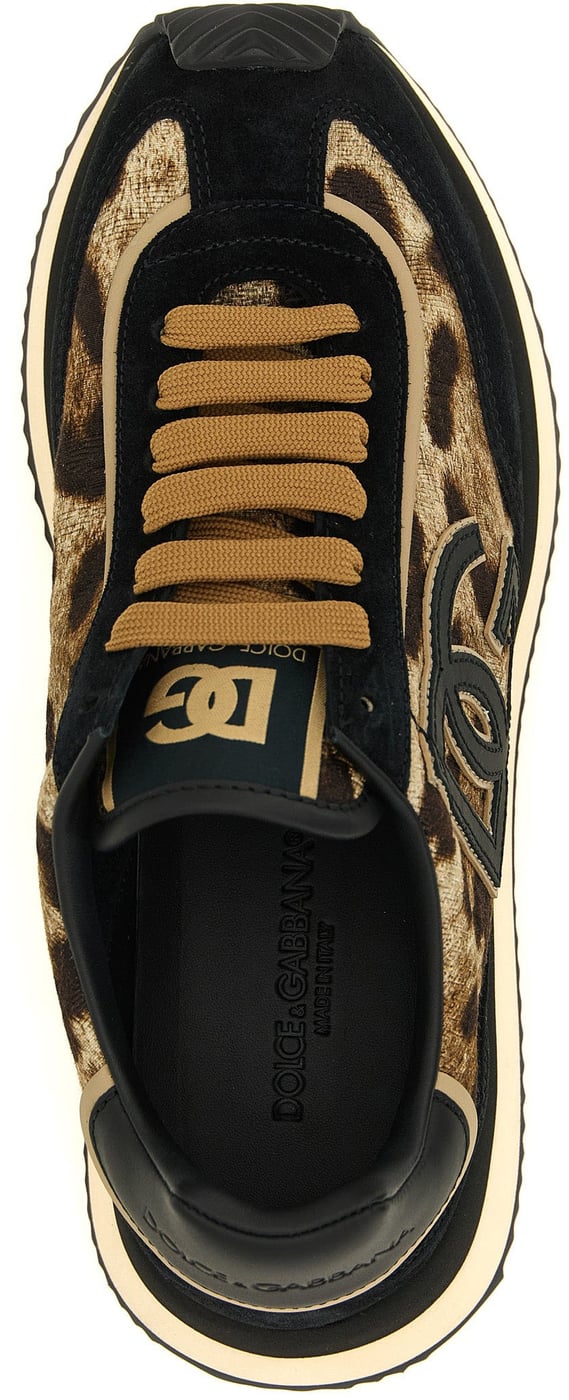 Dolce & Gabbana Multicolor Cotton Low Top Sneakers