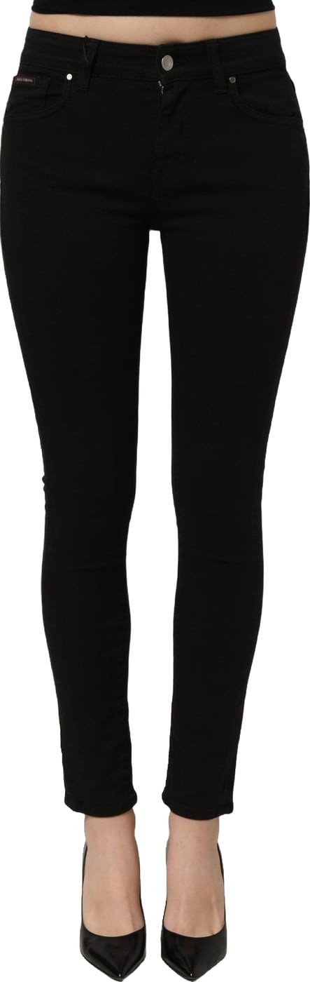 Dolce & Gabbana Black Cotton Stretch Skinny Denim Jeans