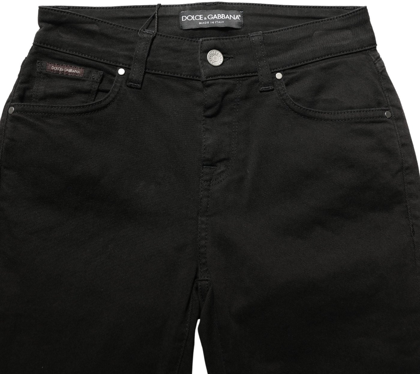 Dolce & Gabbana Black Cotton Stretch Skinny Denim Jeans