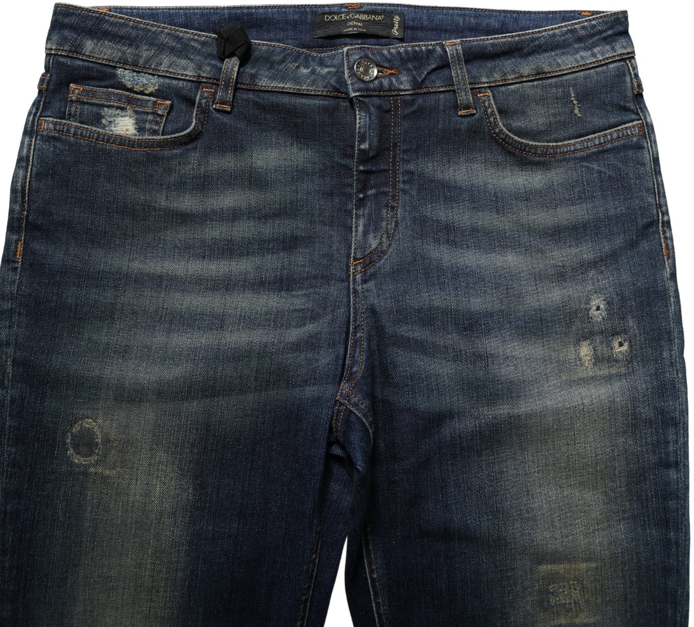 Dolce & Gabbana Blue Cotton Stretch Skinny Denim Jeans