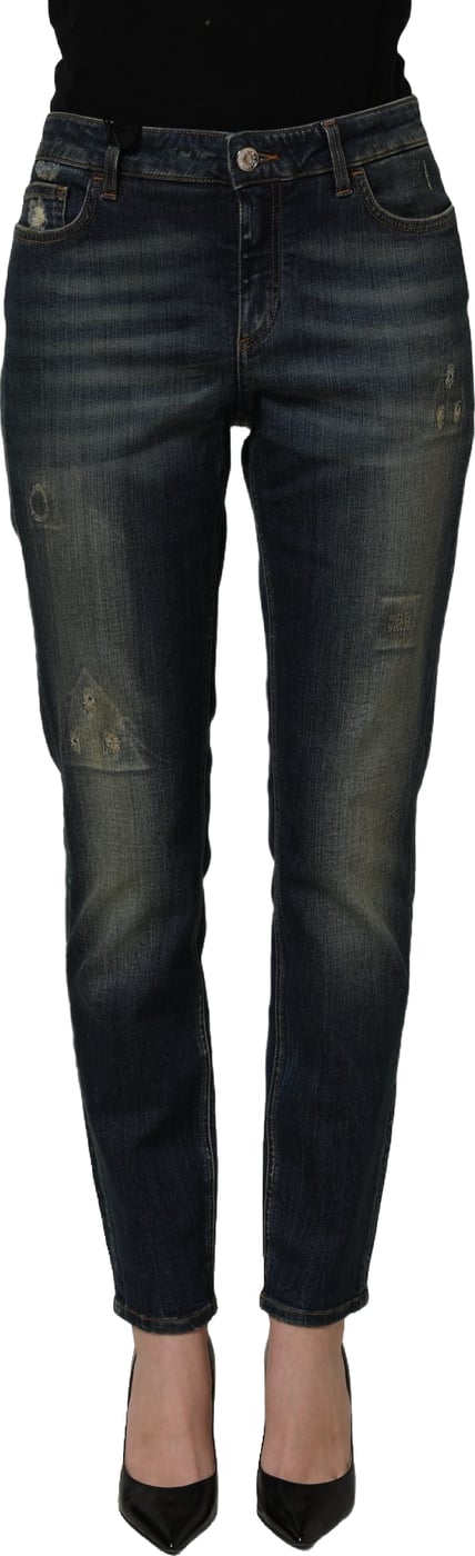Dolce & Gabbana Blue Cotton Stretch Skinny Denim Jeans