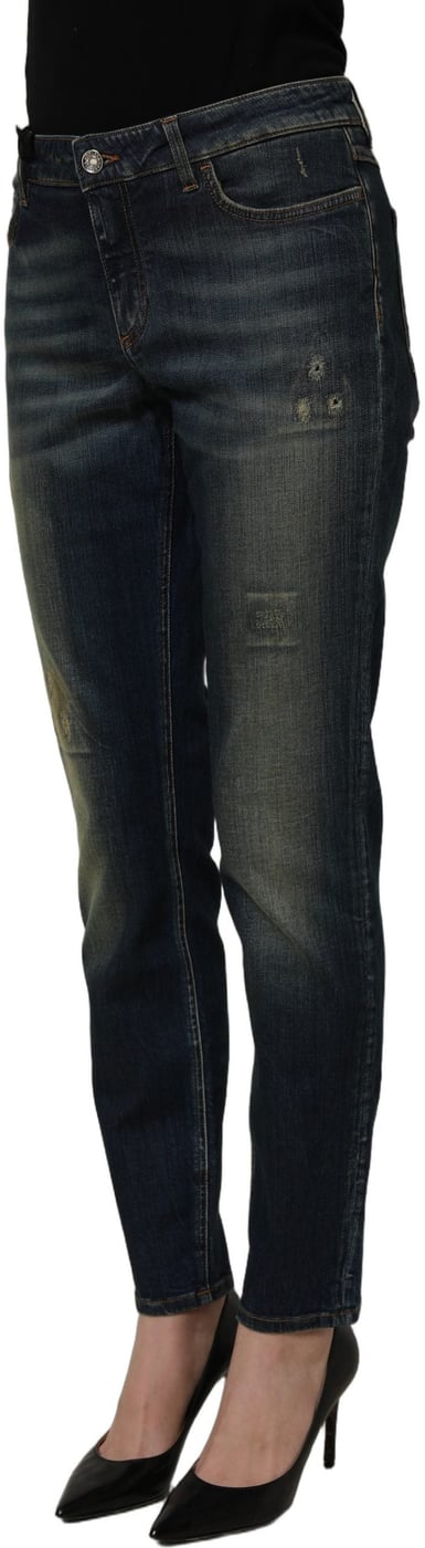 Dolce & Gabbana Blue Cotton Stretch Skinny Denim Jeans