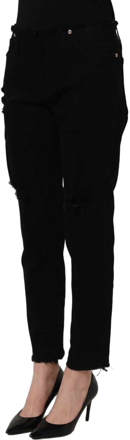 Dolce & Gabbana Black Cotton Skinny Denim Trouser Jeans
