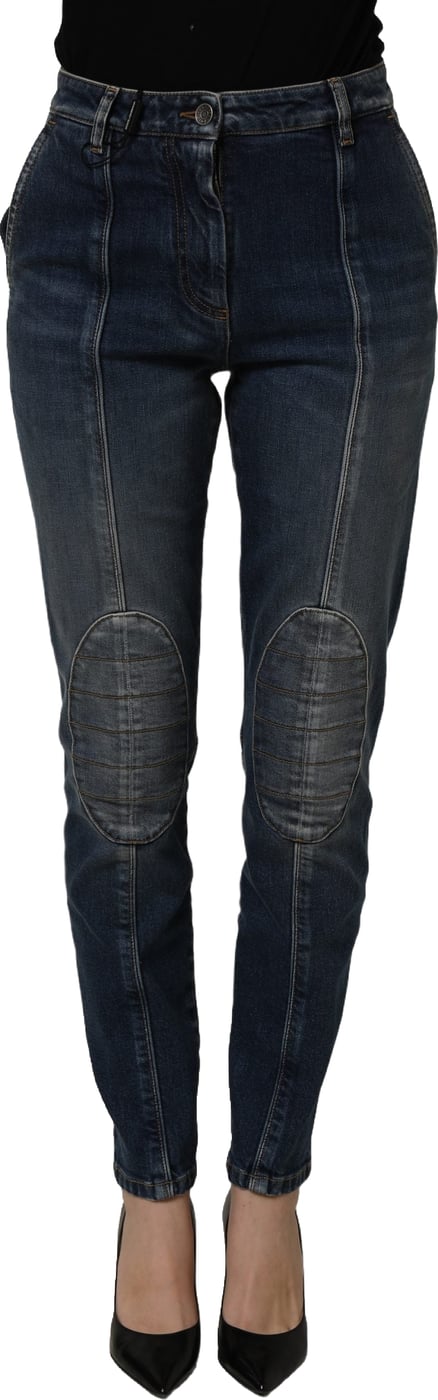 Dolce & Gabbana Dark Blue Cotton Stretch Skinny Denim Jeans
