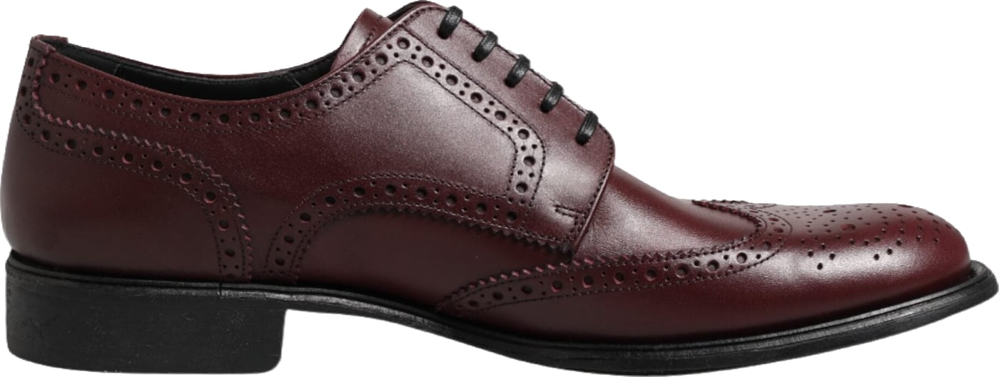 Dolce & Gabbana Brown Leather Lace Up Derby Dress Shoes