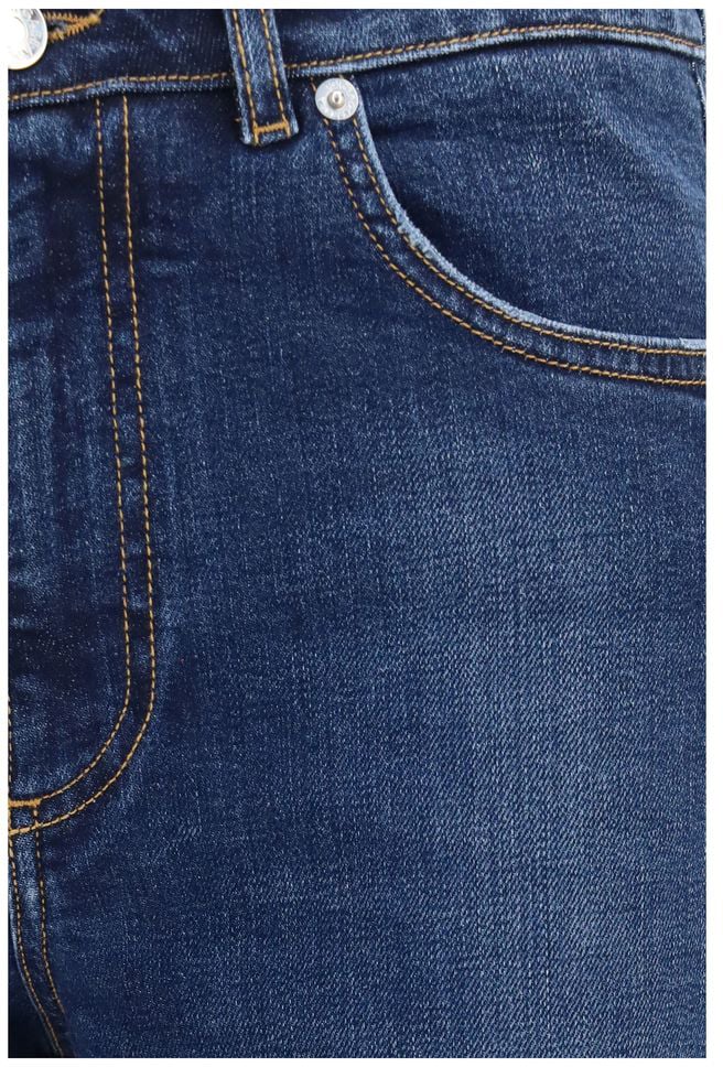 Dolce & Gabbana Blue Cotton Straight-Leg Jeans