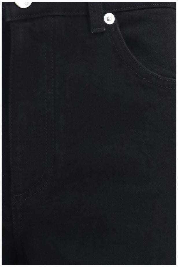 Dolce & Gabbana Black Cotton Straight-Leg Jeans