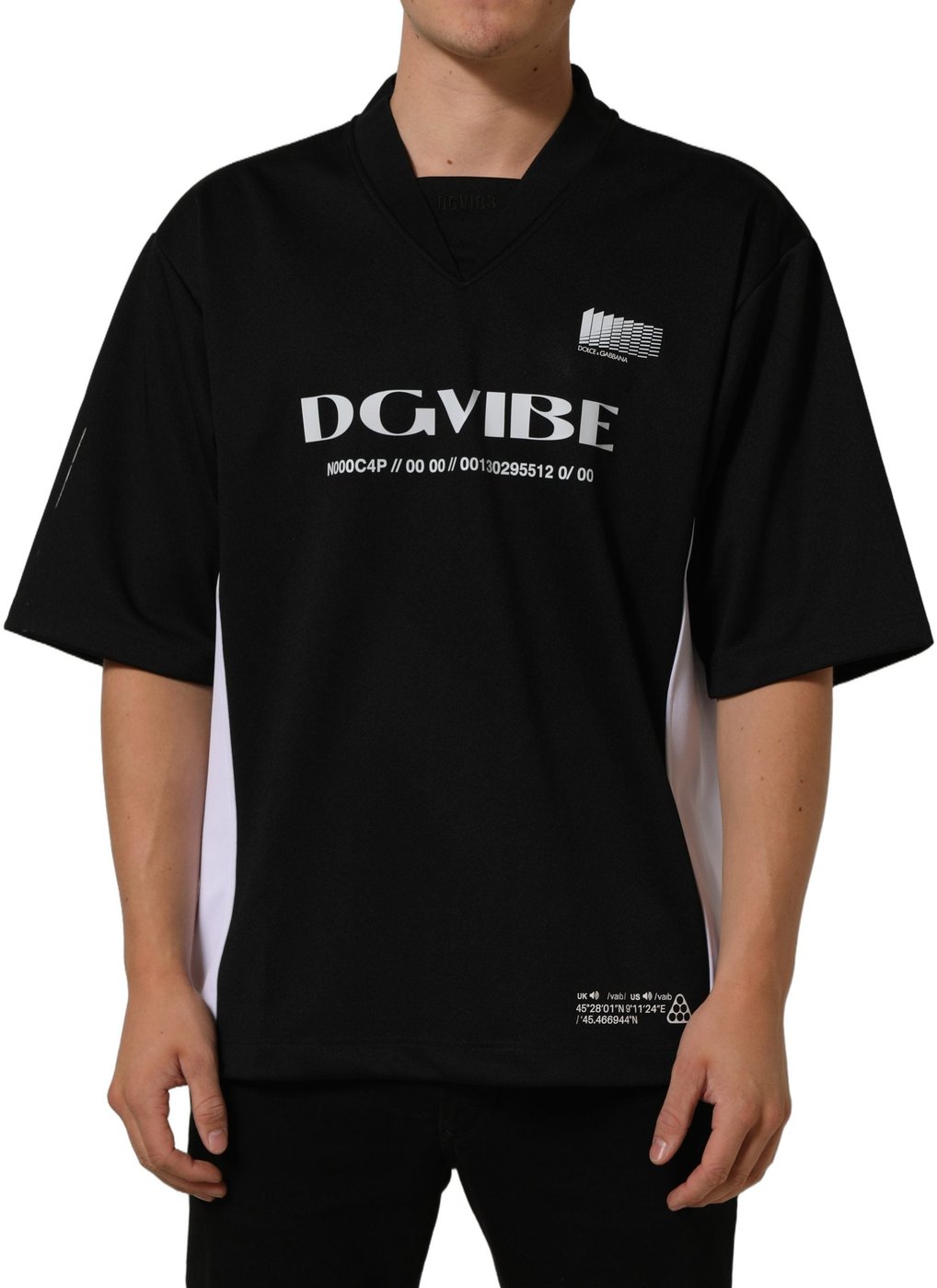 Dolce & Gabbana Black Polyester DGVIB3 Oversized Jersey T-shirt