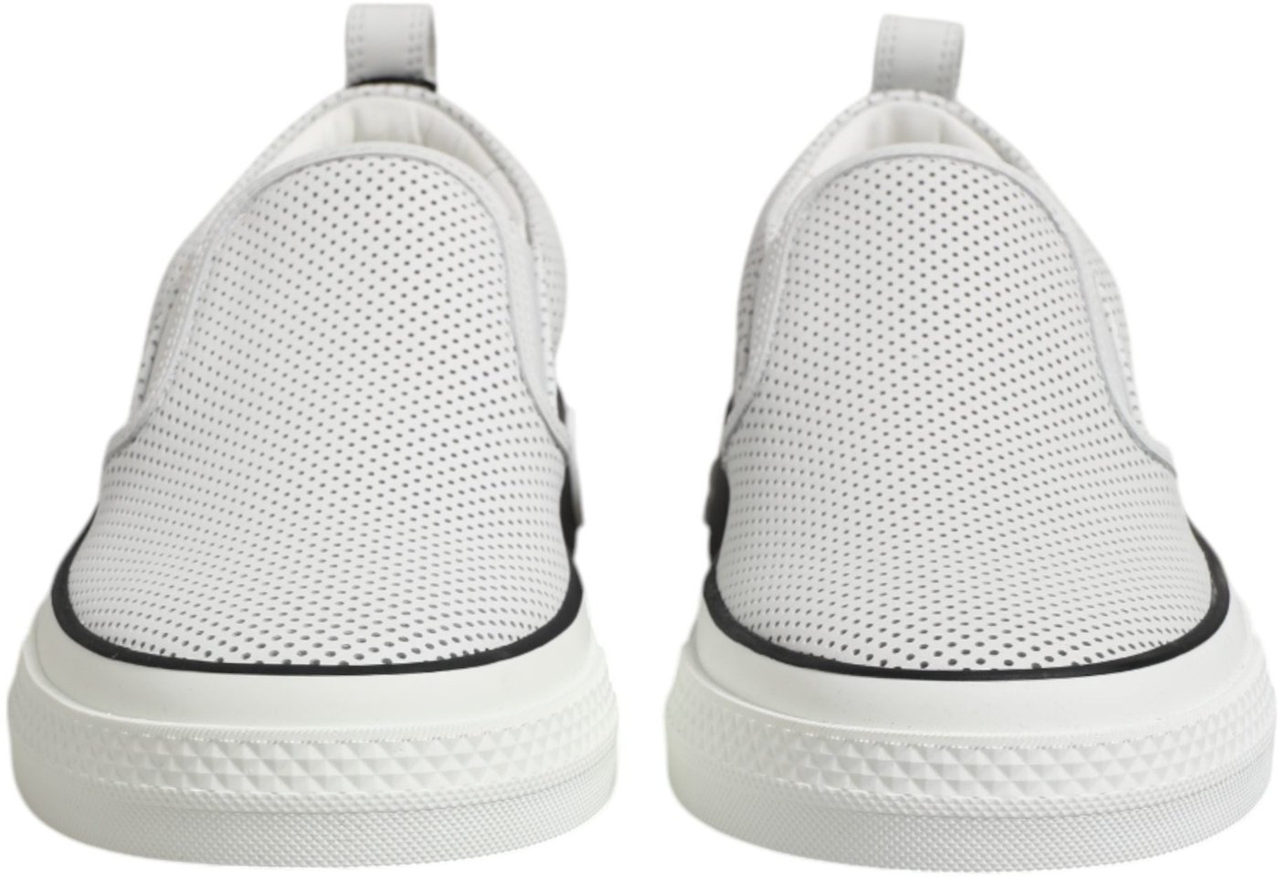 Dolce & Gabbana White Perforated Custom 2.Zero Sneakers Shoes