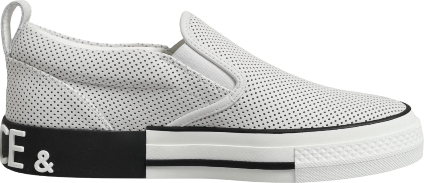 Dolce & Gabbana White Perforated Custom 2.Zero Sneakers Shoes