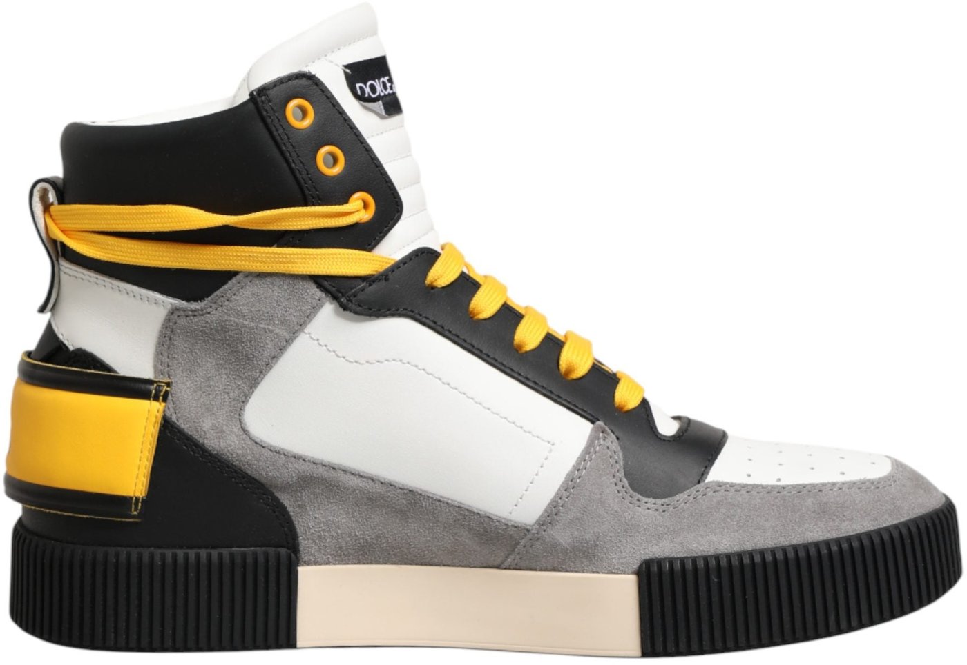 Dolce & Gabbana Multicolor Calf High Top Sneakers Shoes