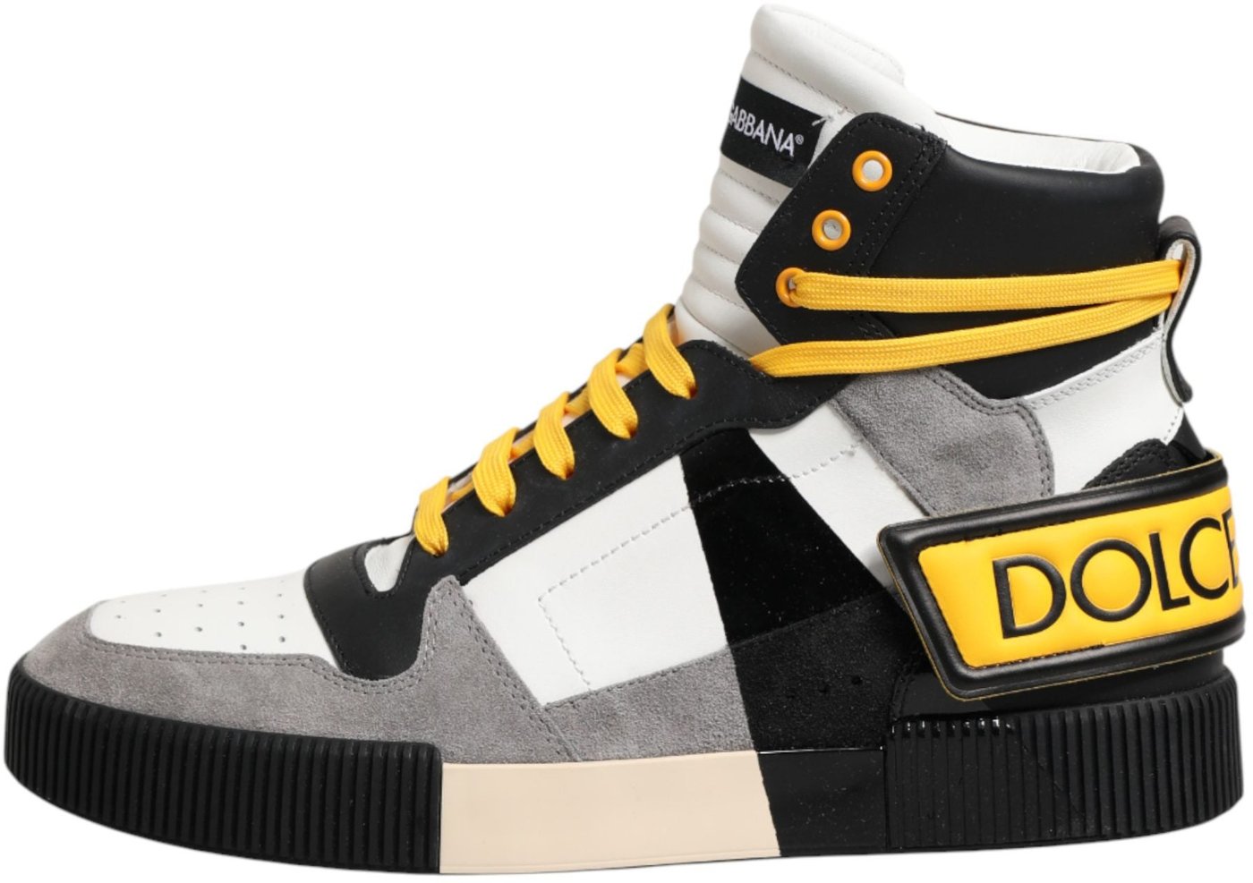 Dolce & Gabbana Multicolor Calf High Top Sneakers Shoes