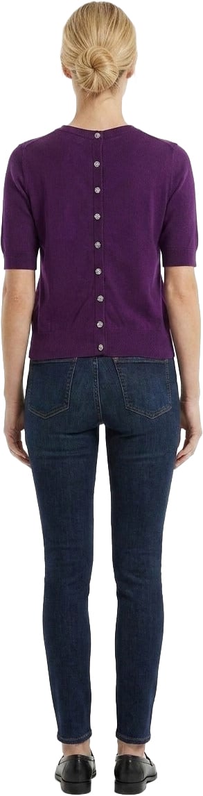 Dolce & Gabbana Purple Cashmere Sweater
