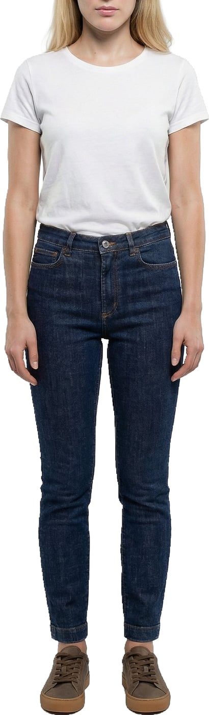 Dolce & Gabbana Navy Blue Cotton Skinny Jeans