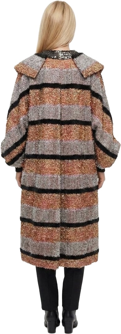 Dolce & Gabbana Multicolor Leather Coat