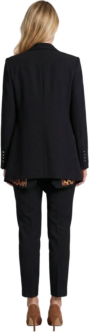 Dolce & Gabbana Black Polyester Coat
