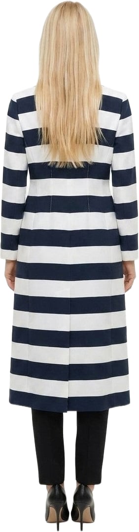 Dolce & Gabbana Navy Blue Viscose Coat