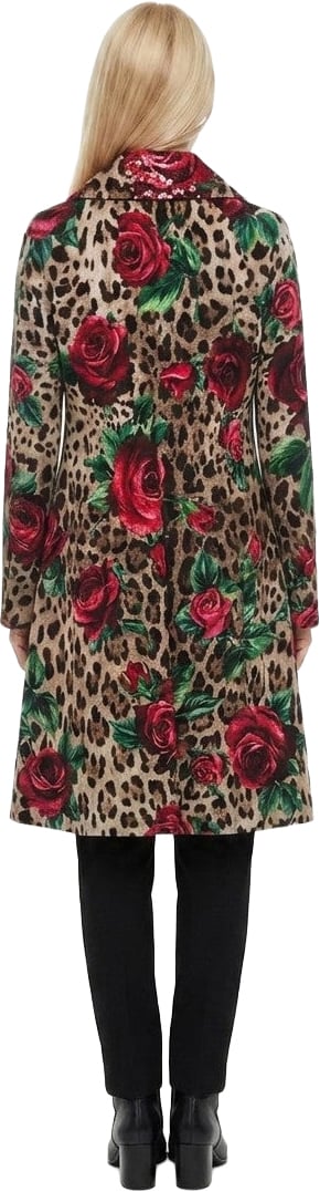 Dolce & Gabbana Multicolor Wool Coat