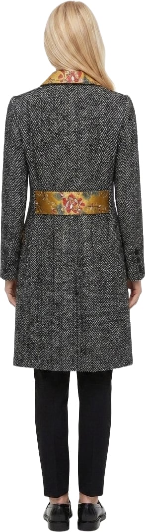 Dolce & Gabbana Gray Elastane Coat