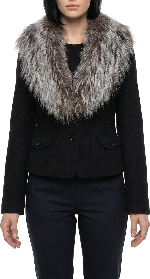 Dolce & Gabbana Black Virgin Wool Jacket
