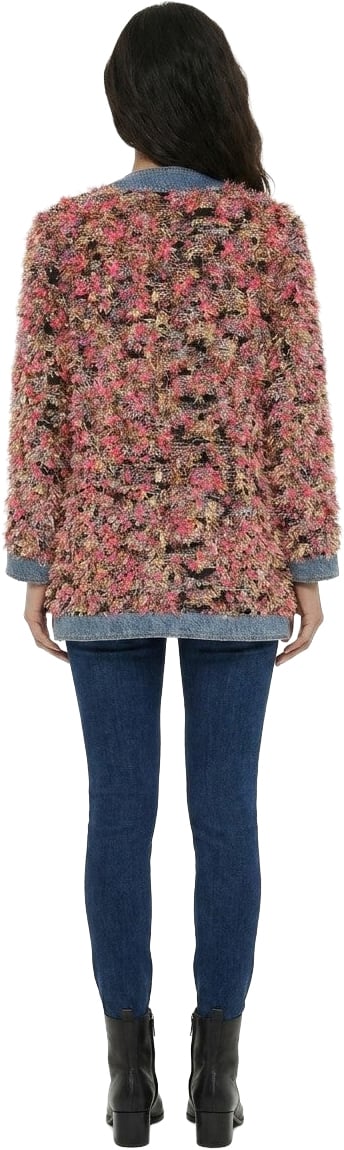 Dolce & Gabbana Multicolor Polyester Denim Jacket