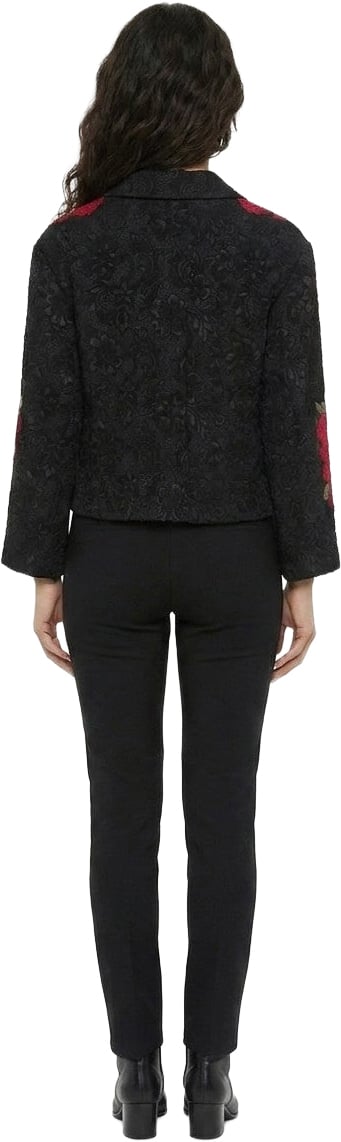 Dolce & Gabbana Black Cotton Biker Jacket