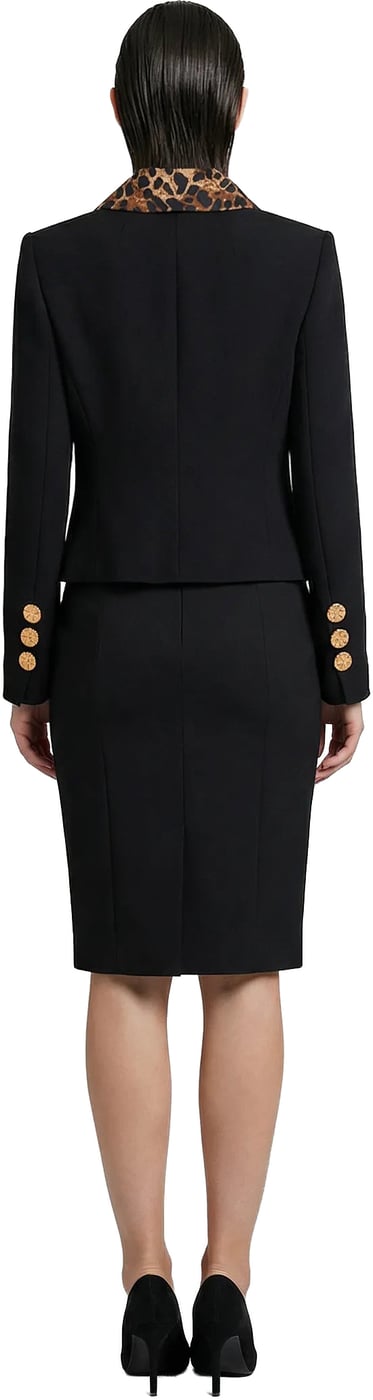 Dolce & Gabbana Black Metallic Fibre Jacket