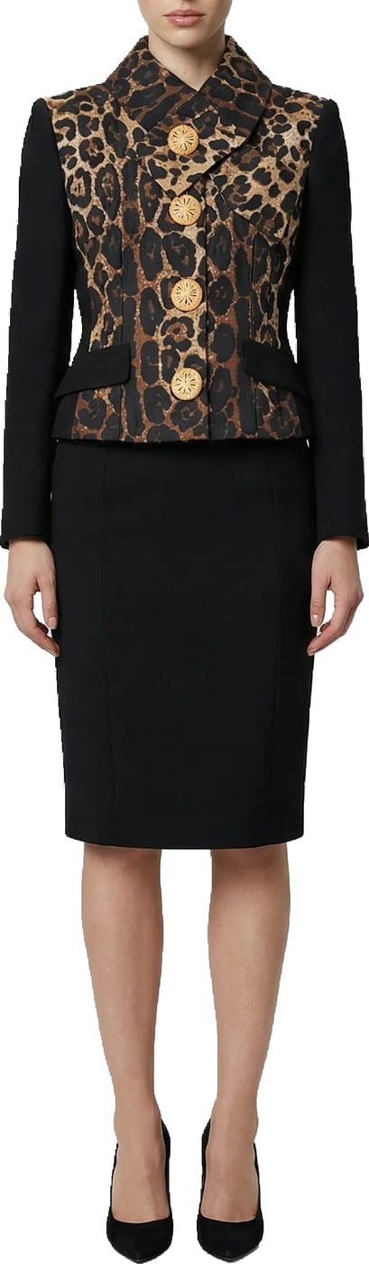 Dolce & Gabbana Black Metallic Fibre Jacket