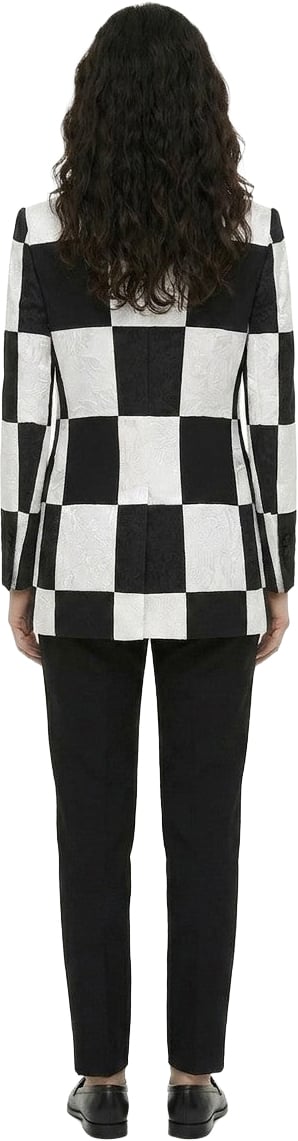 Dolce & Gabbana Black And White Acetate Jacket