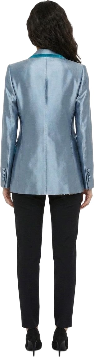 Dolce & Gabbana Blue Polyamide Jacket